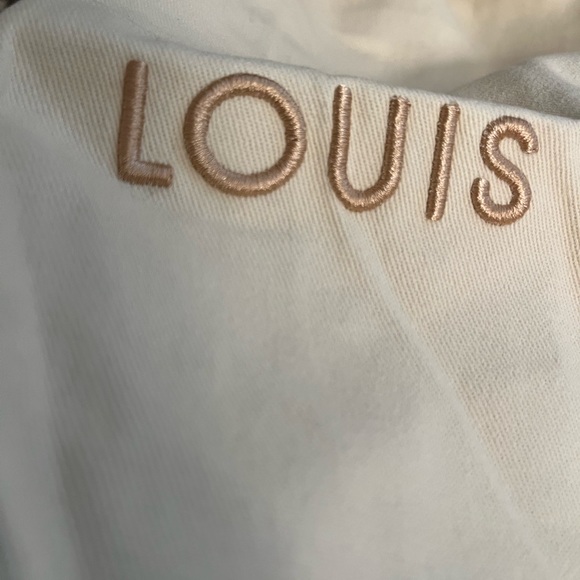 heavy canvas and embroidery drawstring bag. Scarf not included - Picture 8 of 11